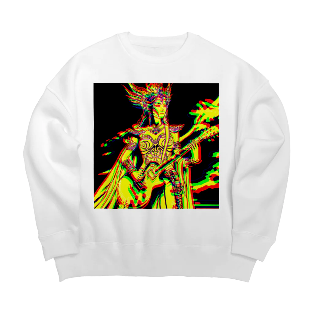 moon_takuanの神功皇后とロック「Empress Jingu and Rock」 Big Crew Neck Sweatshirt