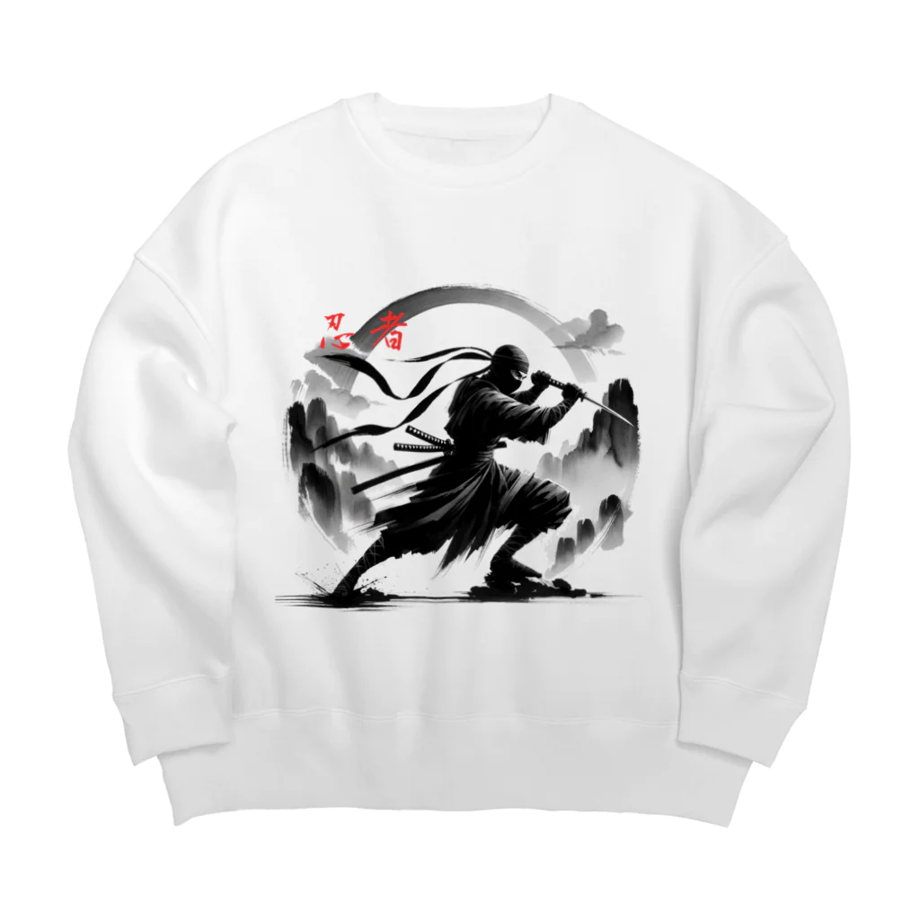 影の戦士コレクションの忍びの風 Big Crew Neck Sweatshirt