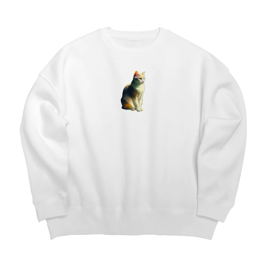 Motonokiの仮）ネコしゃん Big Crew Neck Sweatshirt