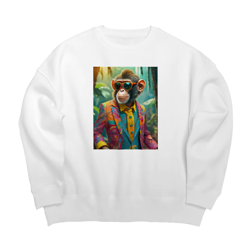 店主くにさんの推しショップのファンキーモンキーサングラス Big Crew Neck Sweatshirt