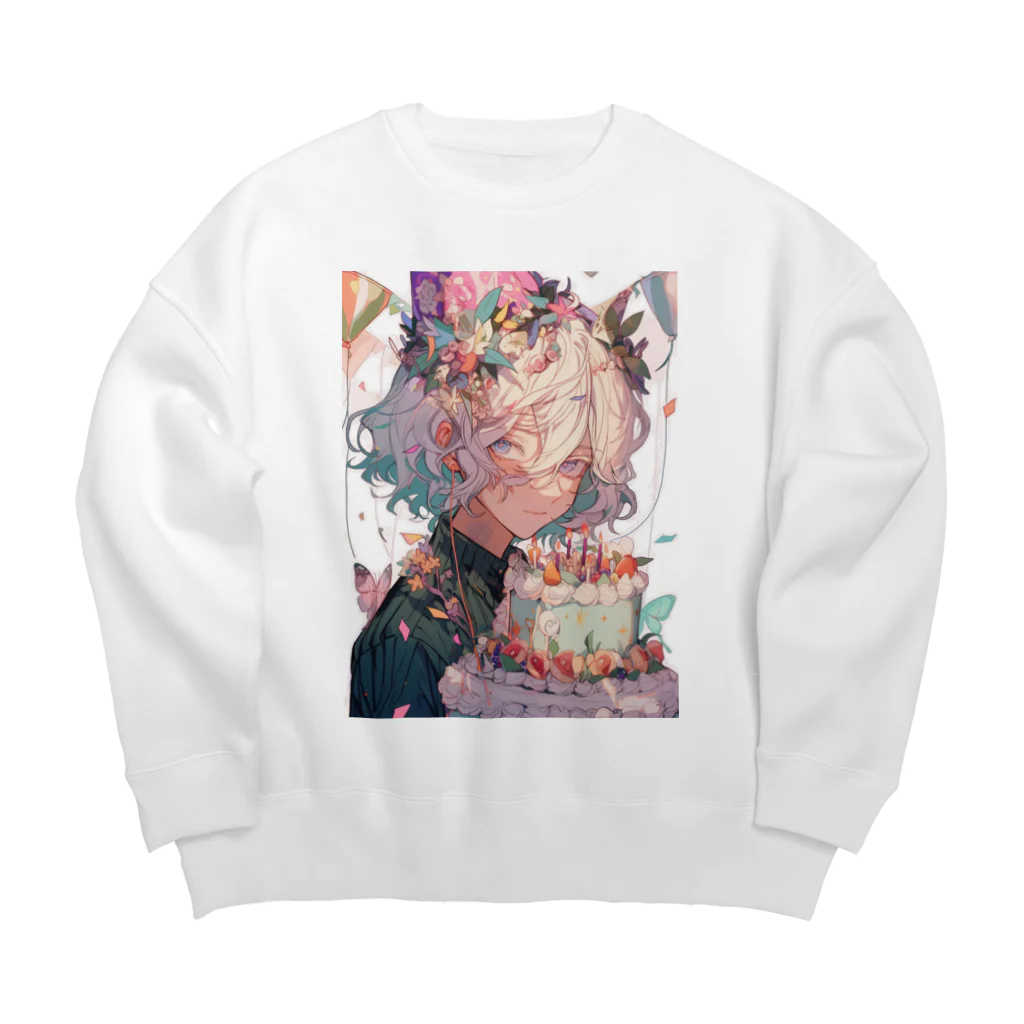 AQUAMETAVERSEのお祝いしましょ❣️ アメジスト 2846 Big Crew Neck Sweatshirt