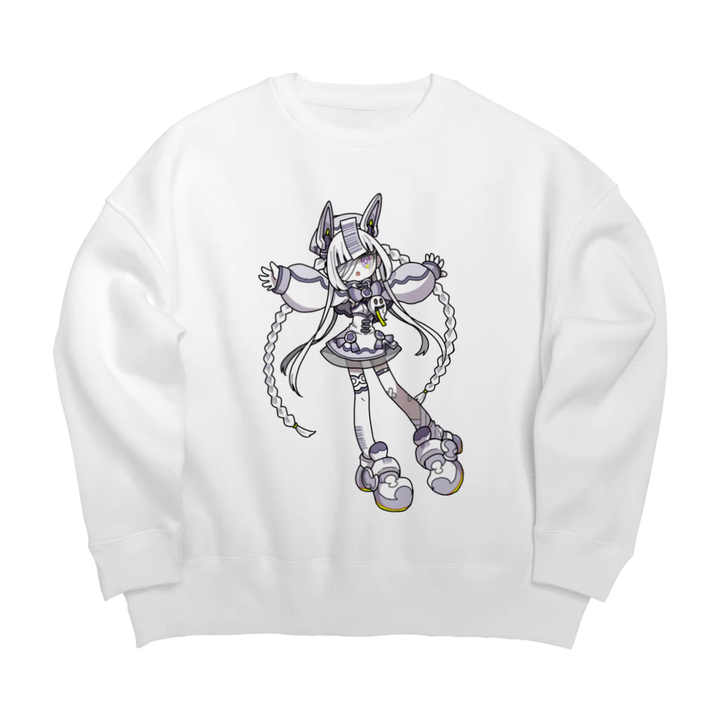 ホチカド漁船のニコリカニコカ　薄衣かさね Big Crew Neck Sweatshirt