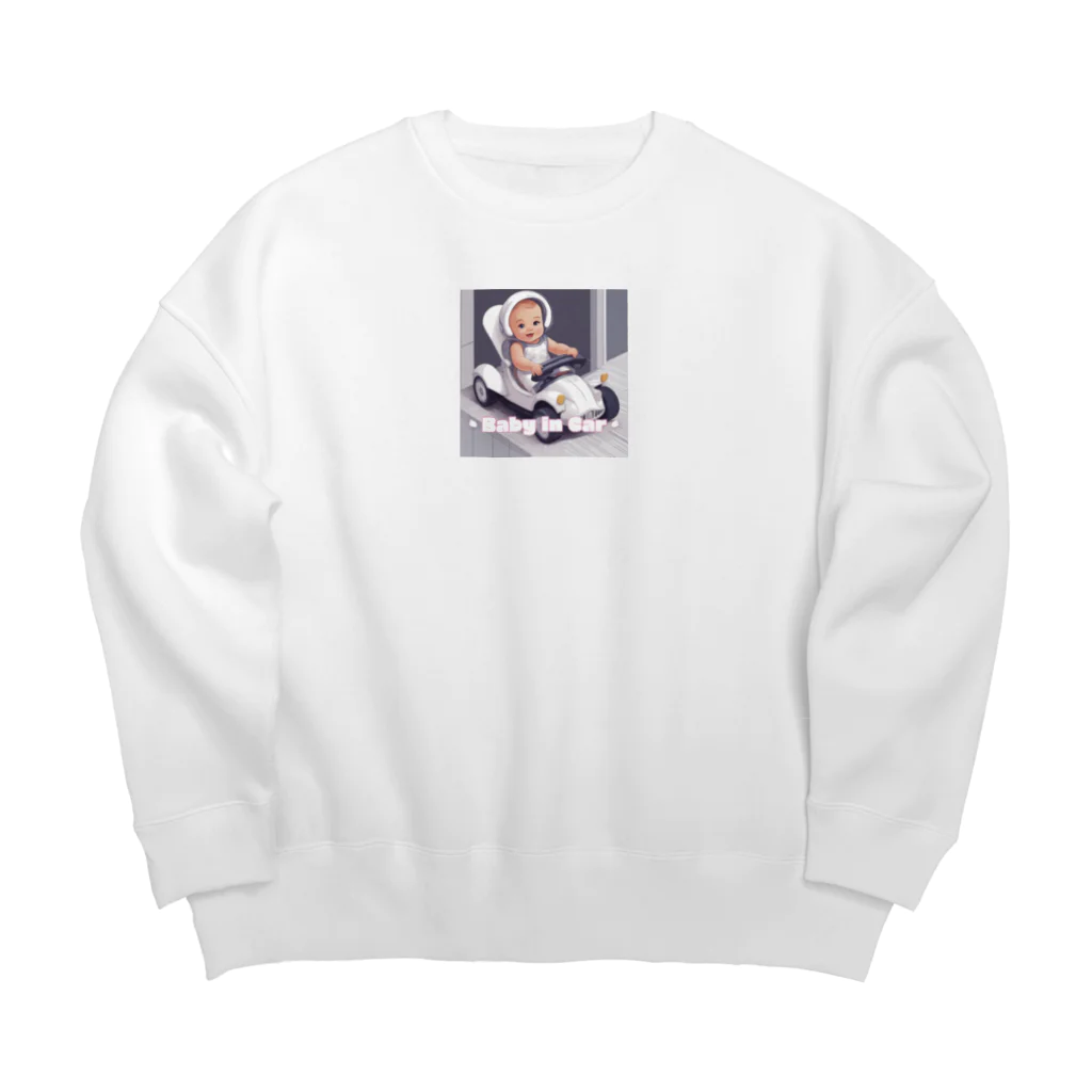 Uta12xのBaby in Car Big Crew Neck Sweatshirt