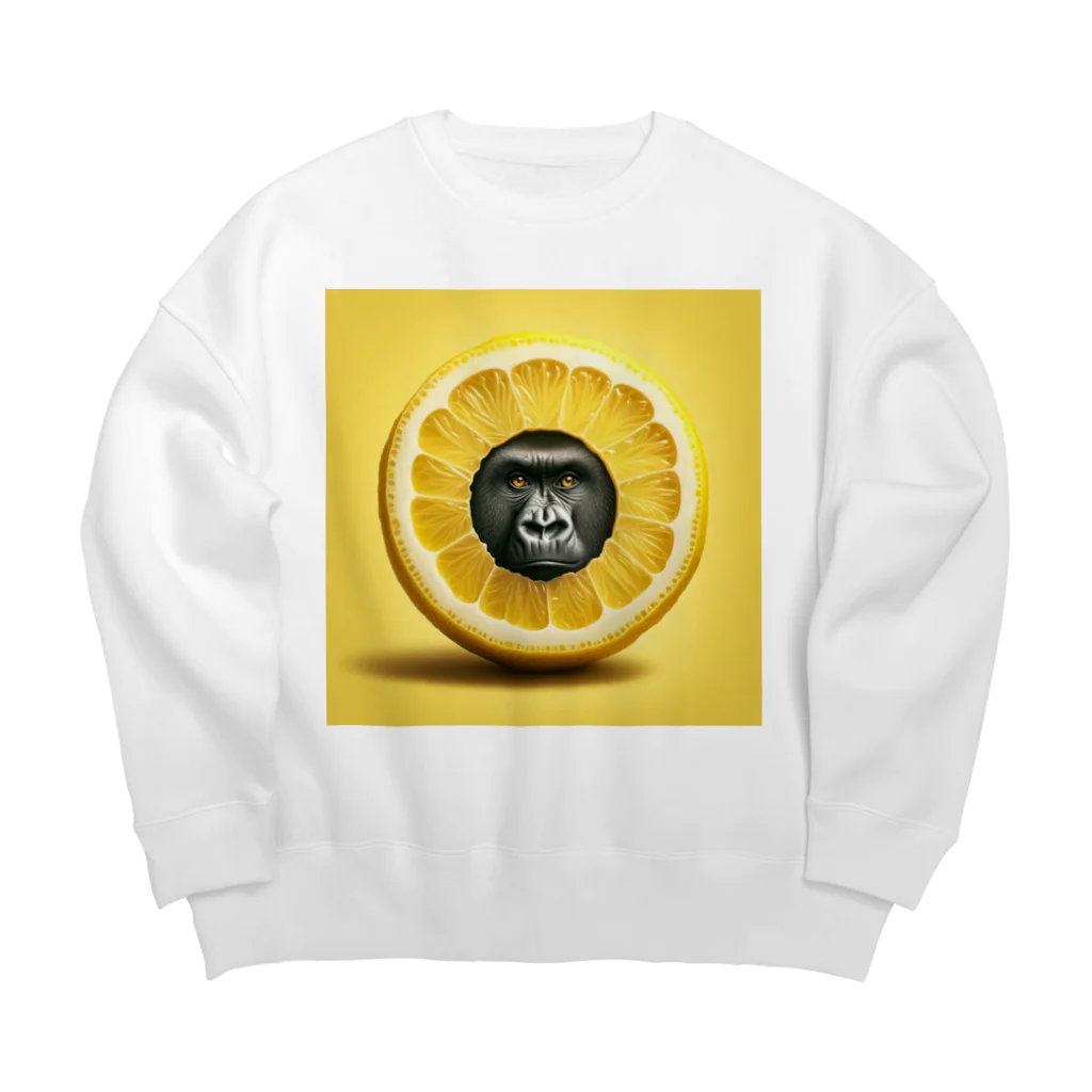 ゴリラショップのThe Mighty Gorilla Lemon  Big Crew Neck Sweatshirt