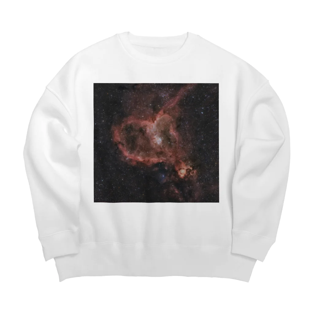 S204_Nanaのハート星雲 Big Crew Neck Sweatshirt