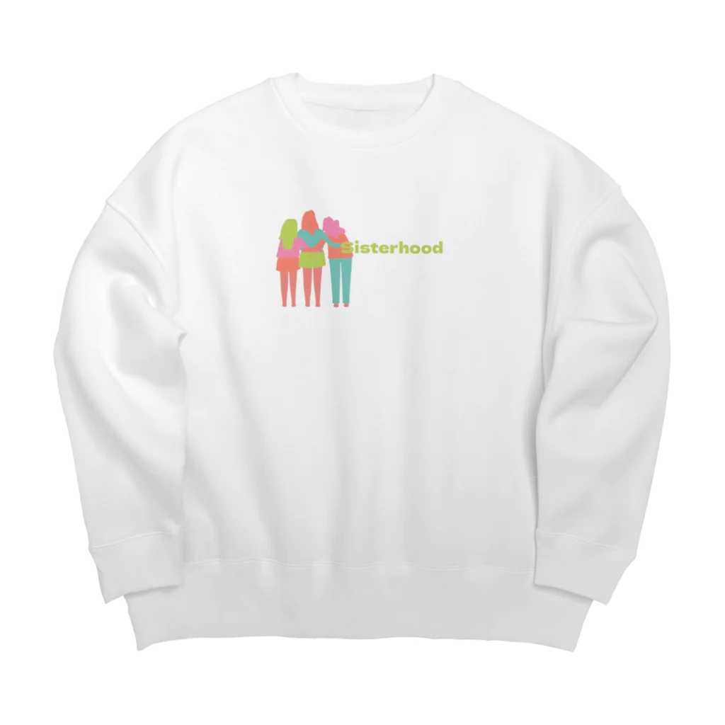 yurufemのSisterhood  Big Crew Neck Sweatshirt