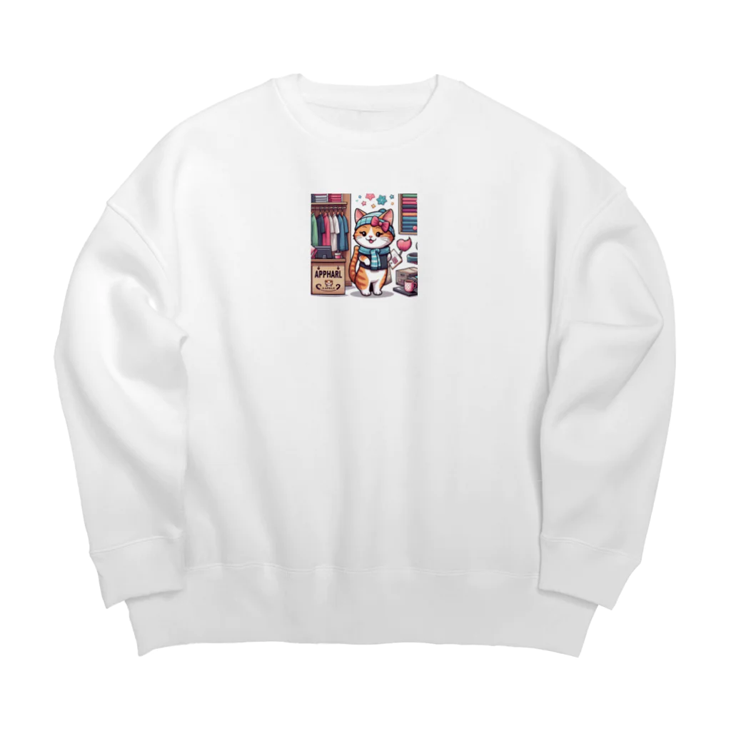 117hibikiのねこ🐾 Big Crew Neck Sweatshirt