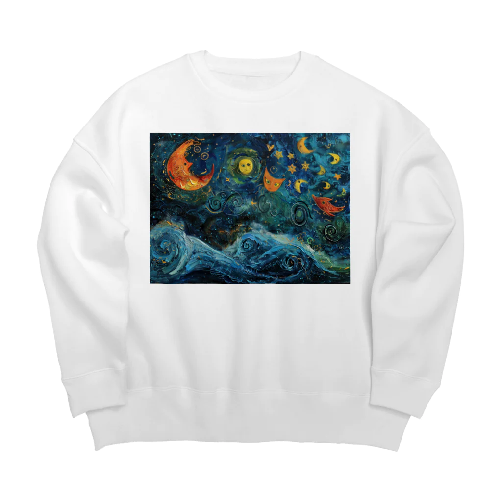 AQUAMETAVERSEのゲンノ3  NON13 Big Crew Neck Sweatshirt