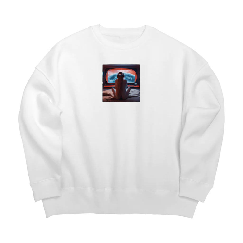 PARCY SHOPのバムドットと近未来 Big Crew Neck Sweatshirt