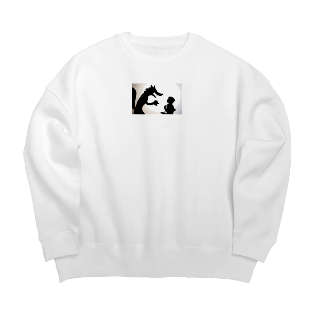 suzuri2024のりんごを一つくださいな Big Crew Neck Sweatshirt