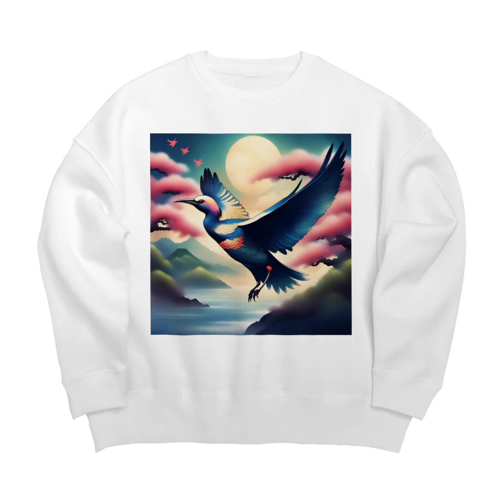 yatyohyakkeiのりゅうきゅうさんしょうくい Big Crew Neck Sweatshirt