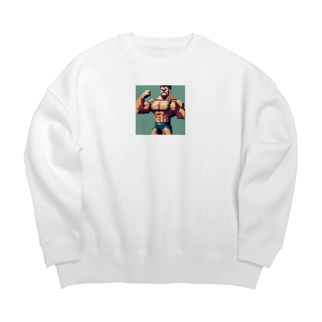 nakasato442のマッチョのドット絵６ Big Crew Neck Sweatshirt