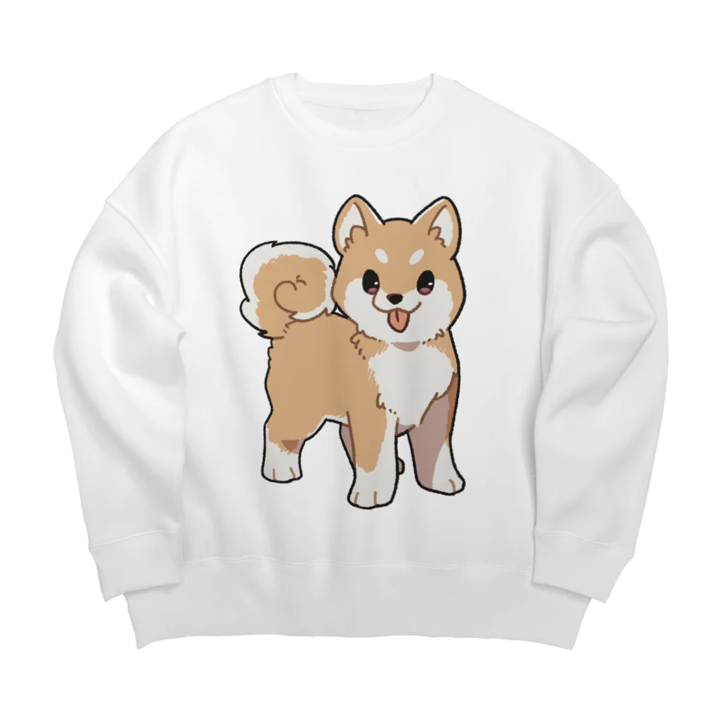 CAPE ONLINE SUZURI店の柴犬（ゆるめのいぬずかん） Big Crew Neck Sweatshirt