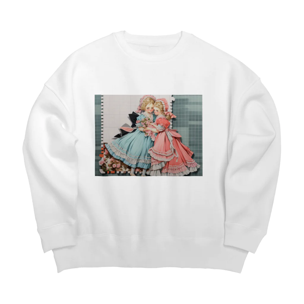 AQUAMETAVERSEの可愛い姉妹たち アメジスト2846 Big Crew Neck Sweatshirt