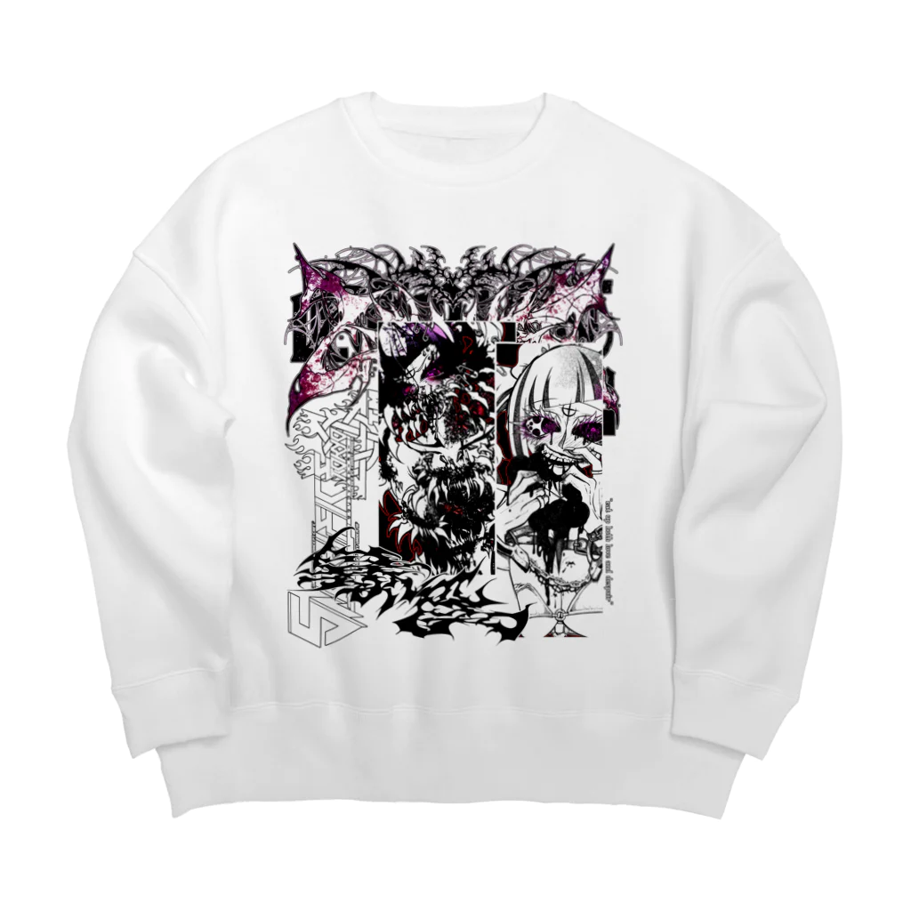 エゴイスト乙女の戦闘モード Big Crew Neck Sweatshirt