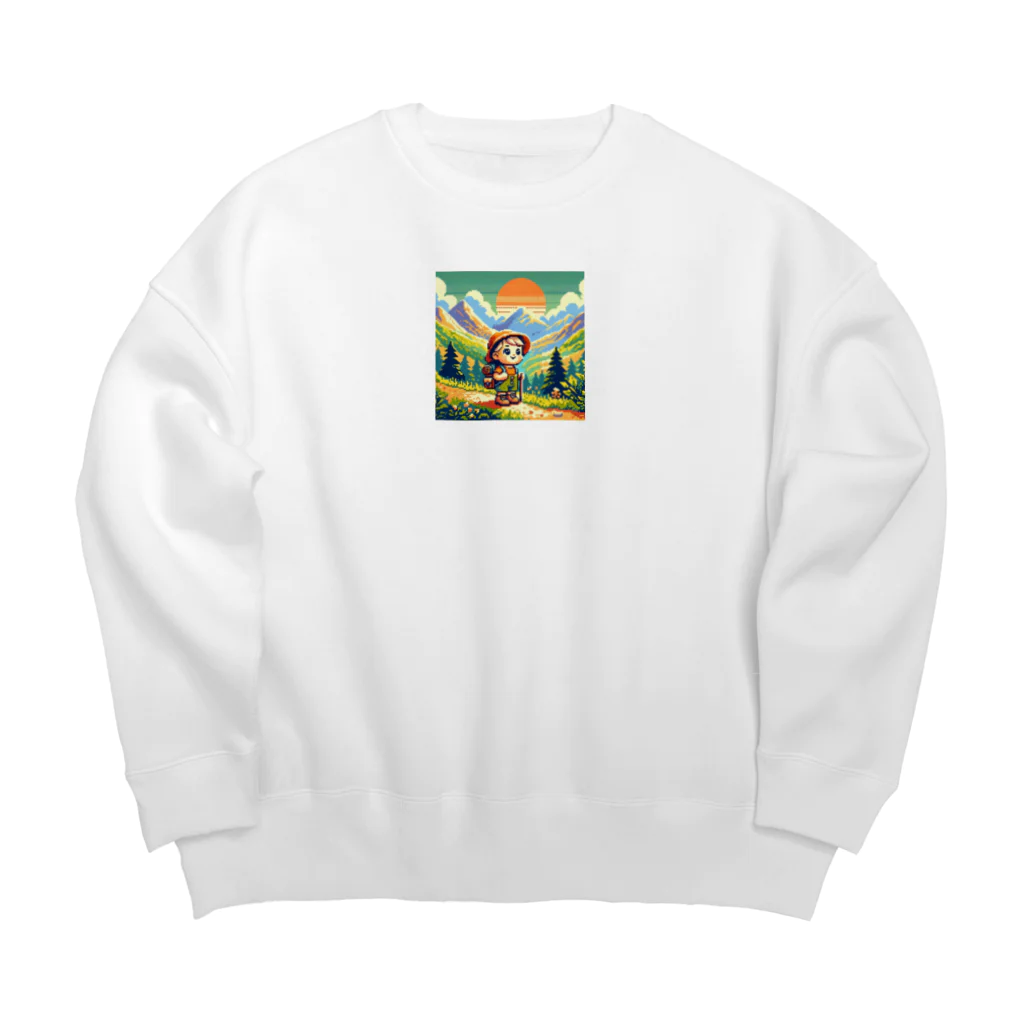 きなこのショップのこども登山家 Big Crew Neck Sweatshirt