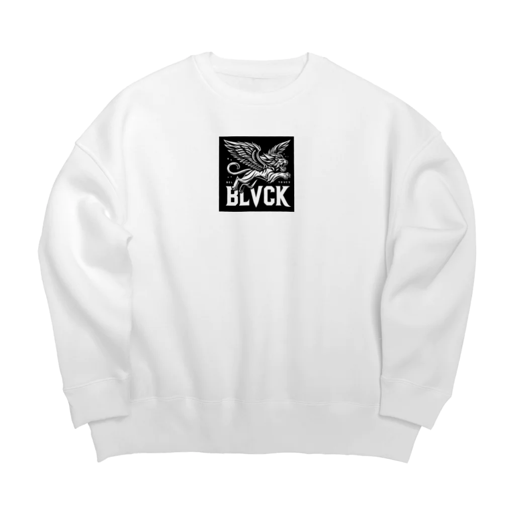 ogamiairiのライオンが凛々しく翼を広げているシャープなデザイン。 Big Crew Neck Sweatshirt