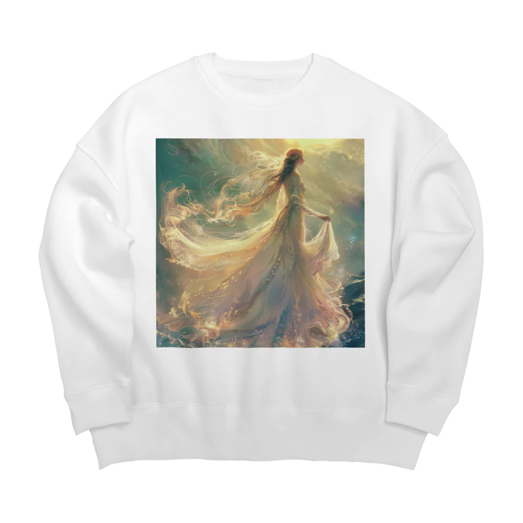 AQUAMETAVERSEの光の国からやってきたお姫様 アメジスト 2846 Big Crew Neck Sweatshirt