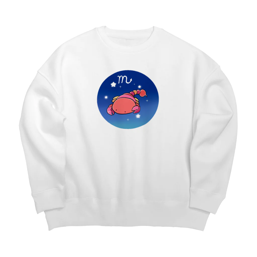 もふもふ堂の蠍座 Big Crew Neck Sweatshirt