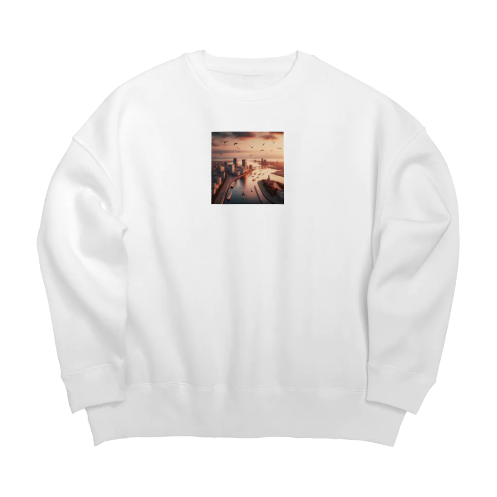 MM24Designの都会の夕暮れ Big Crew Neck Sweatshirt