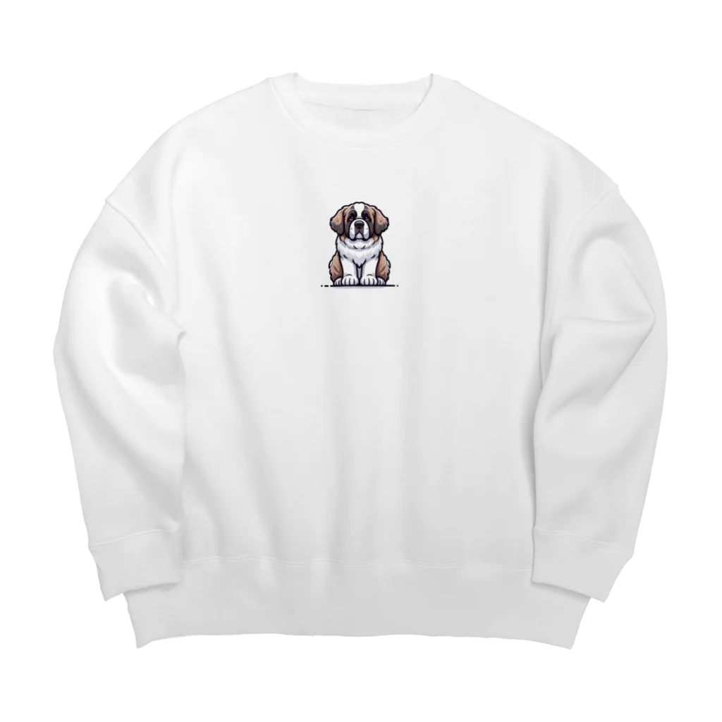 Kawaii あにまるこれくしょんのセント・バーナード【かわいい動物たち】 Big Crew Neck Sweatshirt