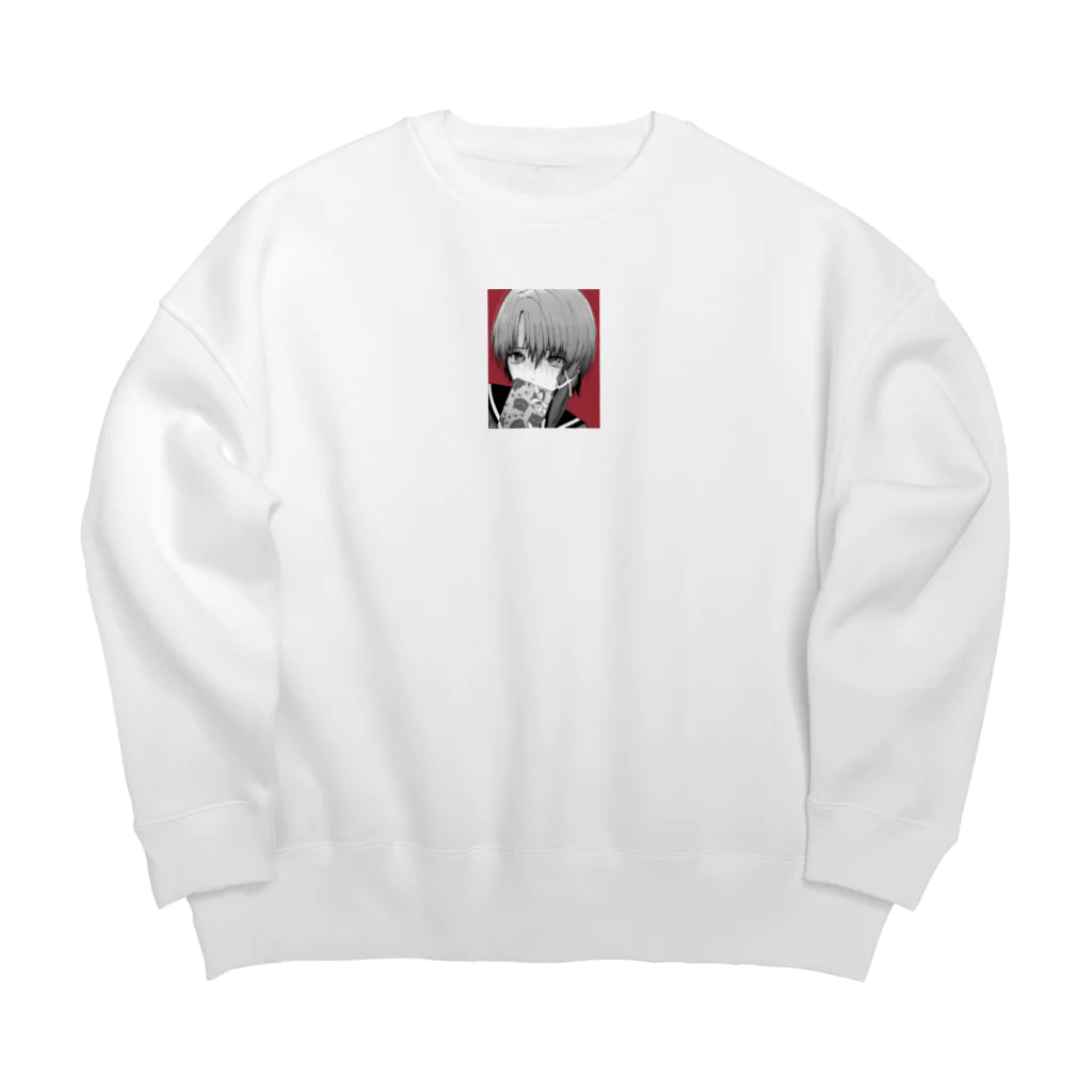 赤い鳥居のlain  Big Crew Neck Sweatshirt