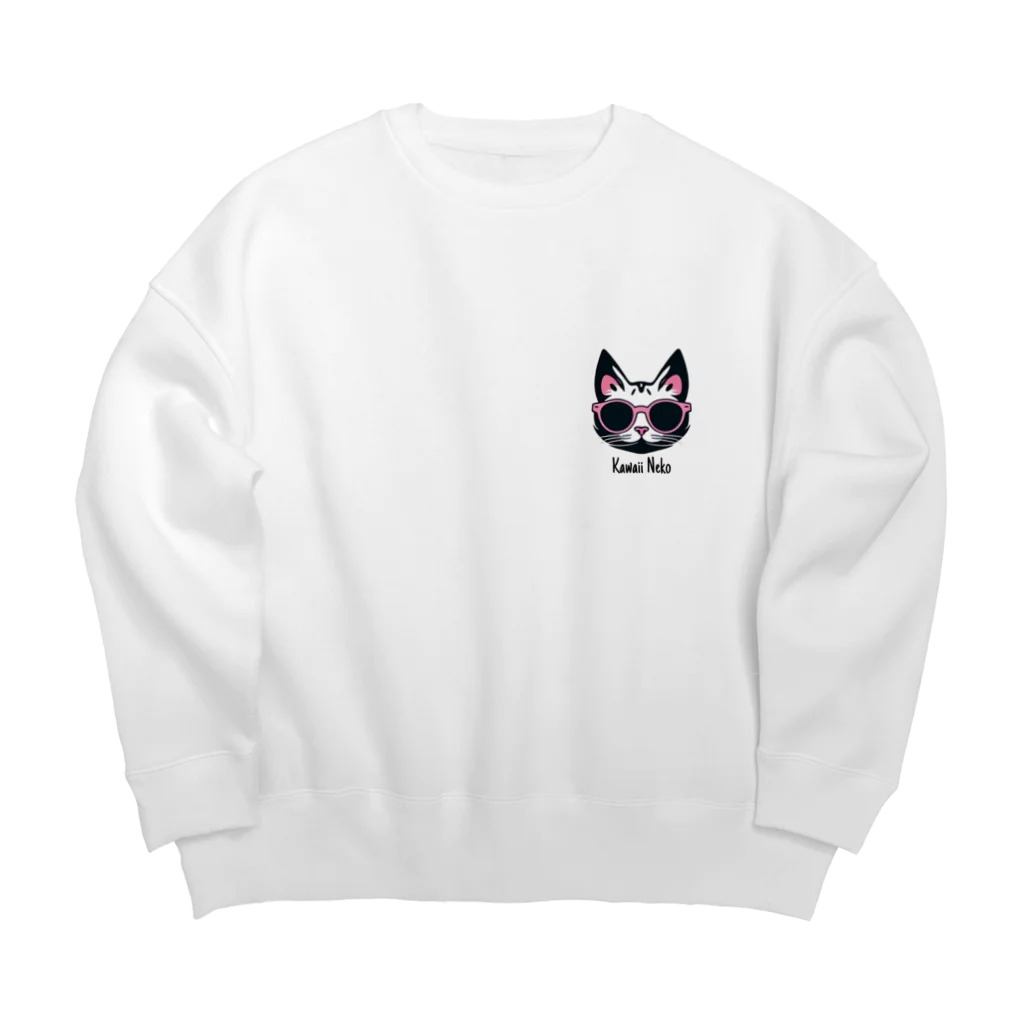 ArisarisaのKawaii Neko Big Crew Neck Sweatshirt