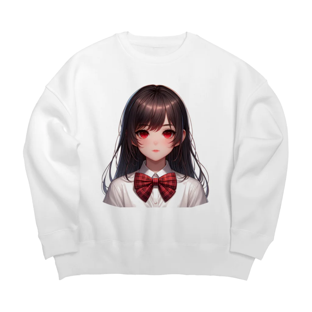 AIchan（AIイラスト）の愛081 Big Crew Neck Sweatshirt