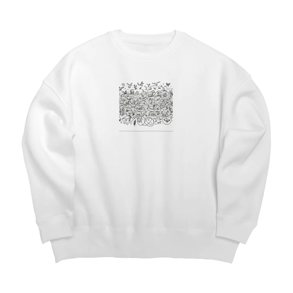 OFAFOのライフサークル Big Crew Neck Sweatshirt