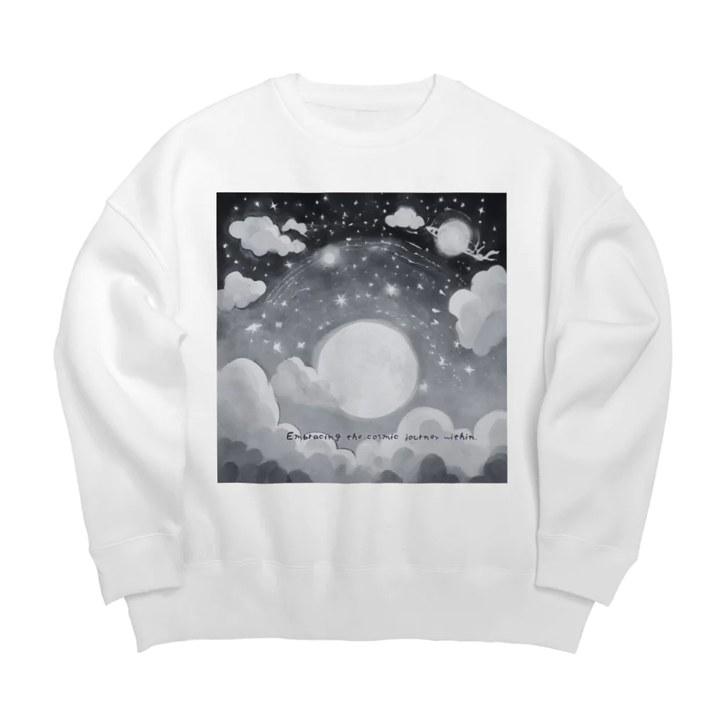 hydrangea-macrophyllaのEmbracing the cosmic journey within. Big Crew Neck Sweatshirt