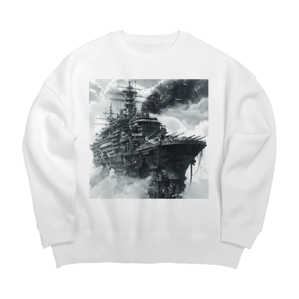 MistyStarkの護衛艦 Big Crew Neck Sweatshirt