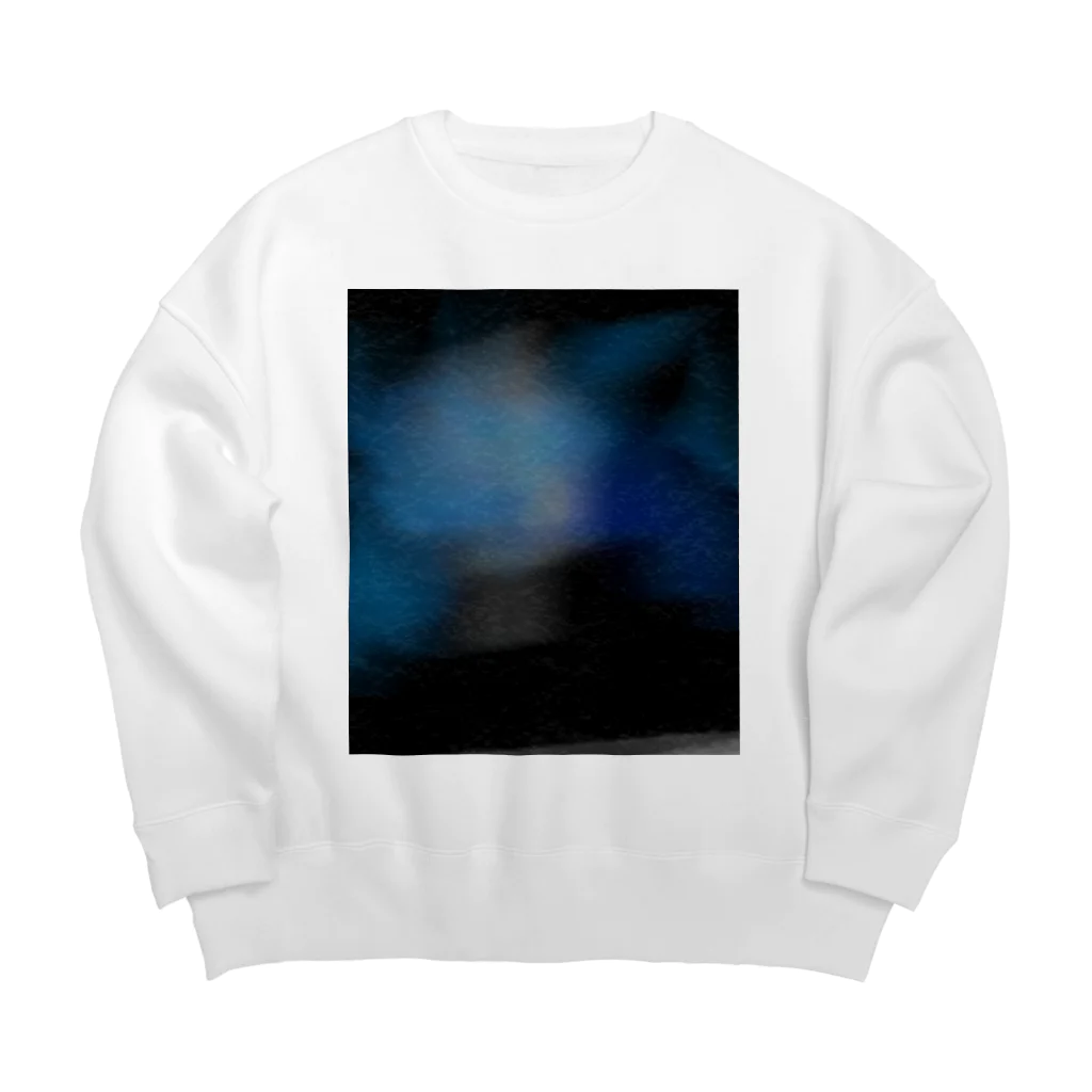 納豆ごはんの魚と深海 Big Crew Neck Sweatshirt