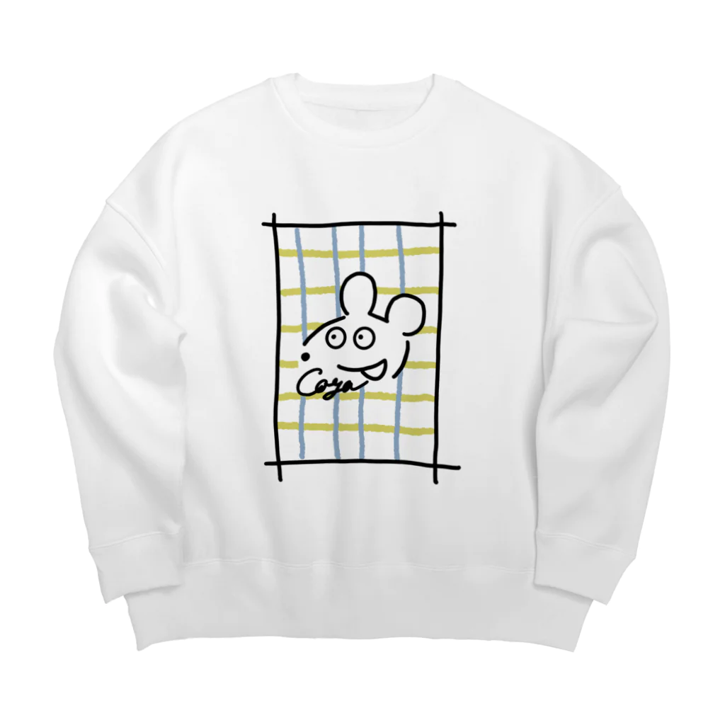 coyachi__のこやねずみ Big Crew Neck Sweatshirt