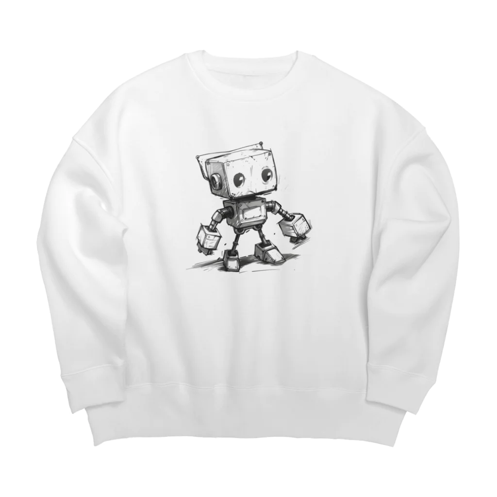 Sachi0625のレトロ戦闘ロボットＣ Big Crew Neck Sweatshirt