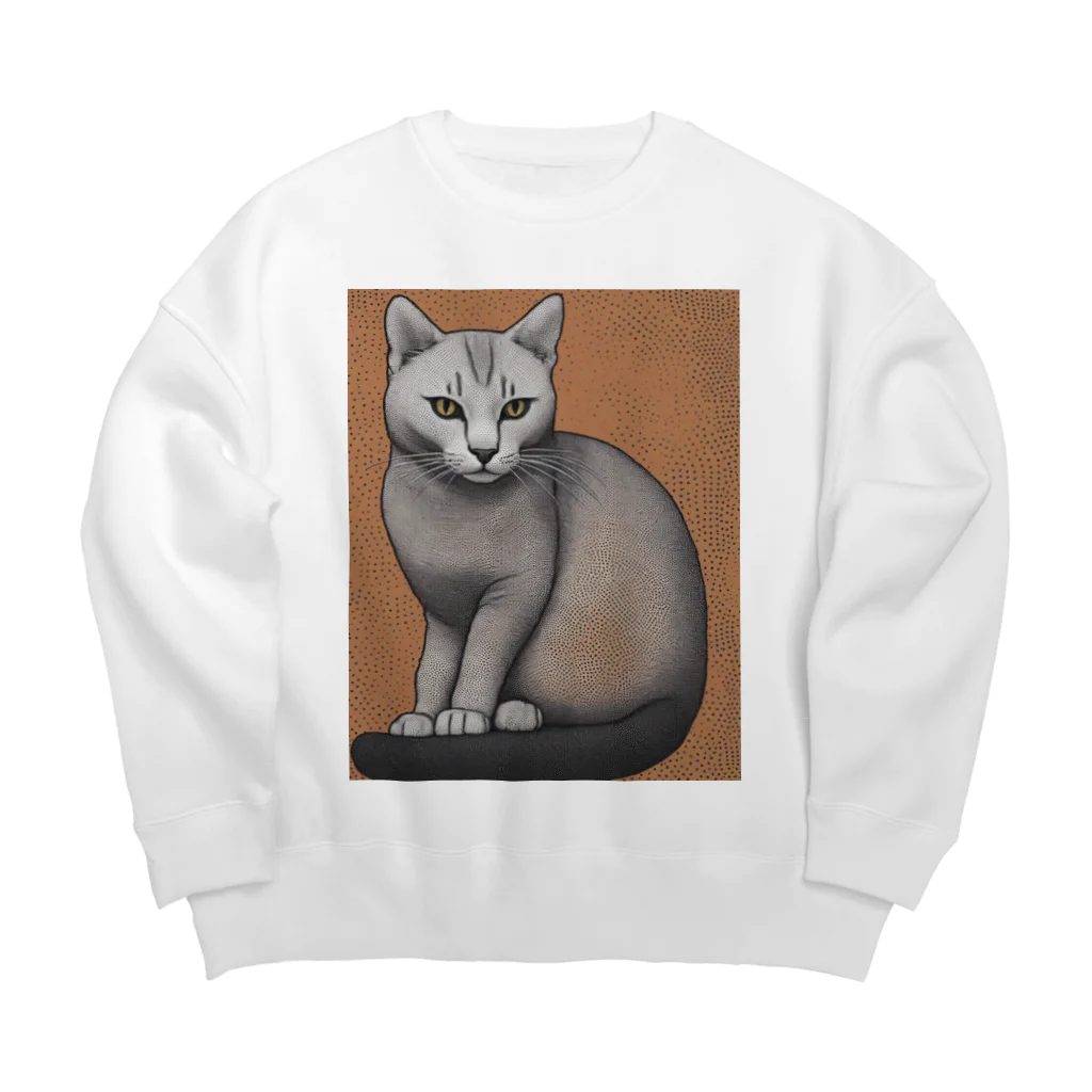 F2 Cat Design Shopのhairless cat 001 Big Crew Neck Sweatshirt