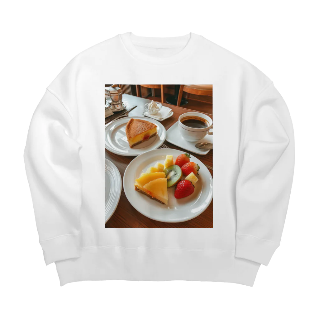 AQUAMETAVERSEのティータイム アメジスト 2846 Big Crew Neck Sweatshirt