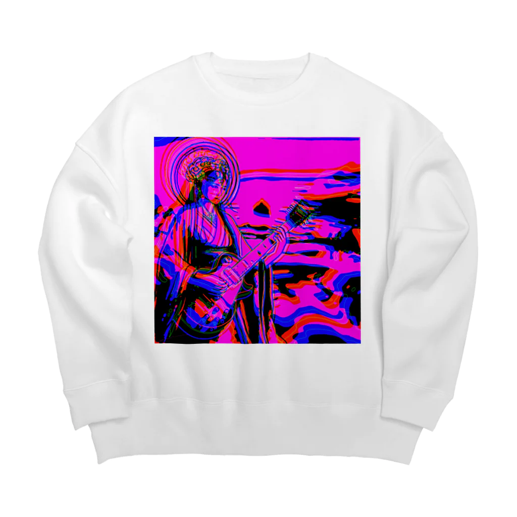 moon_takuanの瀬織津姫とロック2「Seoritsuhime and Rock2」 Big Crew Neck Sweatshirt