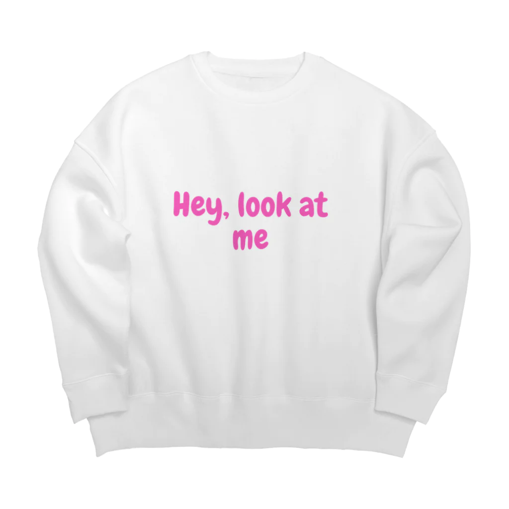 spectacular_colorsのHey, look at me Big Crew Neck Sweatshirt