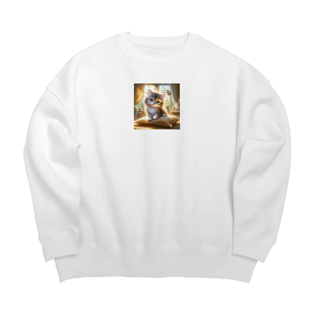 Yuya-Naganoのとってもキュートなにゃんこ Big Crew Neck Sweatshirt