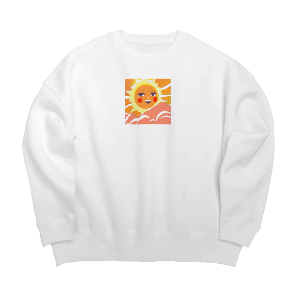 Kousuke2の太陽のように明るく元気よく Big Crew Neck Sweatshirt