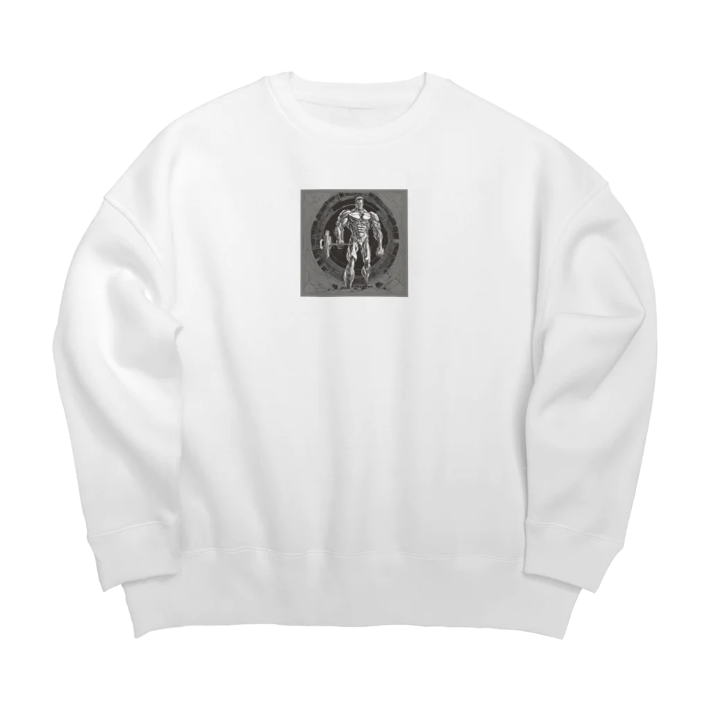 たまとの愉快なショップの鋼の肉体 Big Crew Neck Sweatshirt