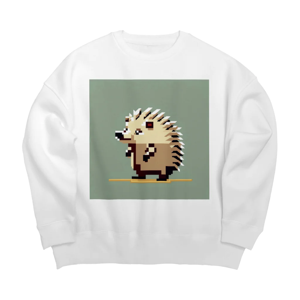 HARINOMORIのハリネズミ４ Big Crew Neck Sweatshirt