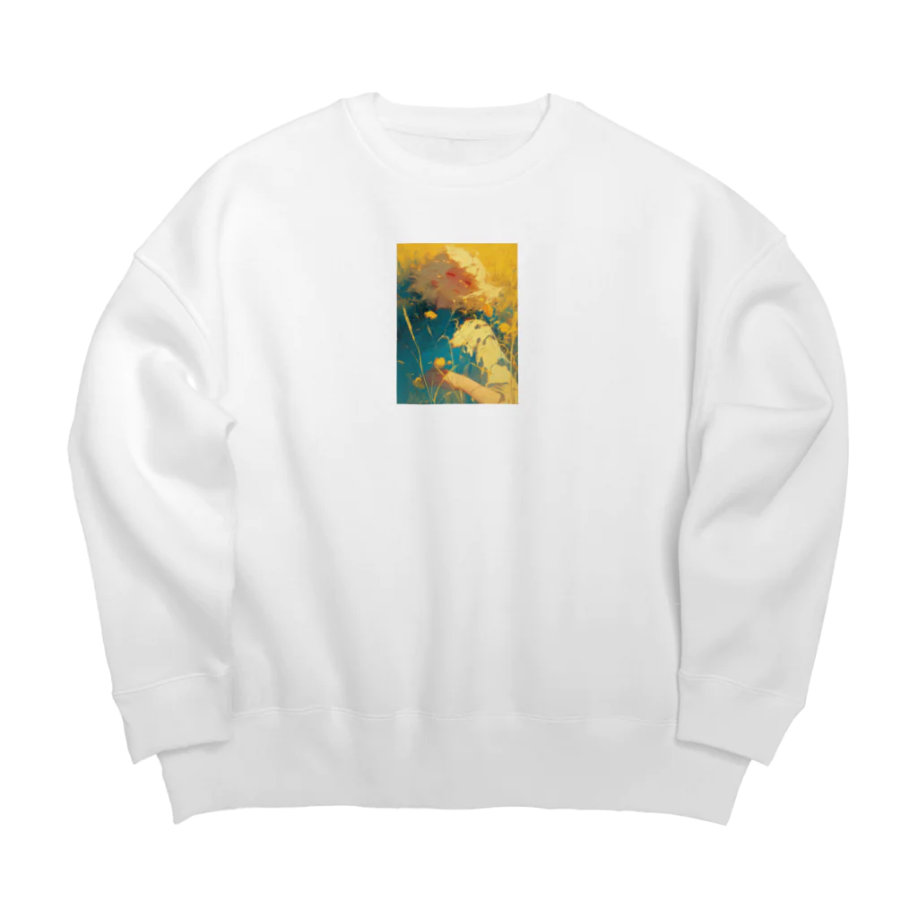 AQUAMETAVERSEの昼寝　なでしこ1478 Big Crew Neck Sweatshirt