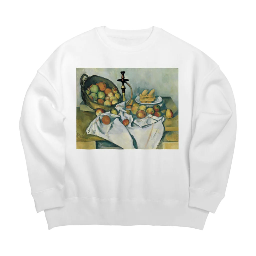 シーシャ美術館の『リンゴの籠とシーシャのある静物』 Big Crew Neck Sweatshirt