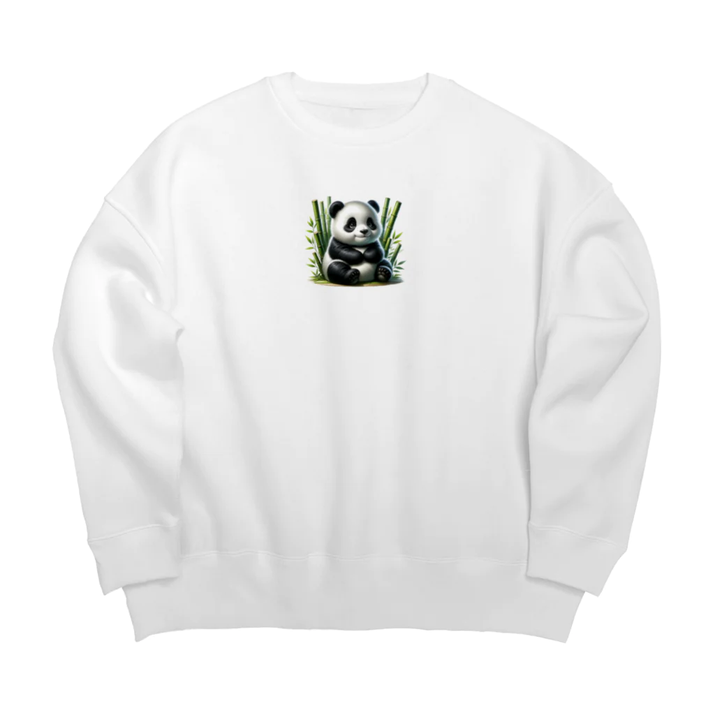 Yuya-Naganoのとってもキュートなパンダ Big Crew Neck Sweatshirt