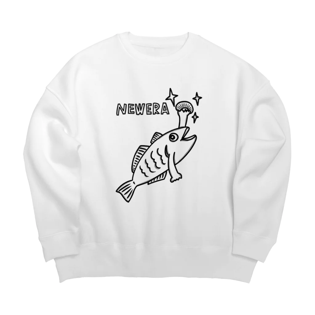 ヒロシオーバーダイブのニューエラ/NEWERA Big Crew Neck Sweatshirt