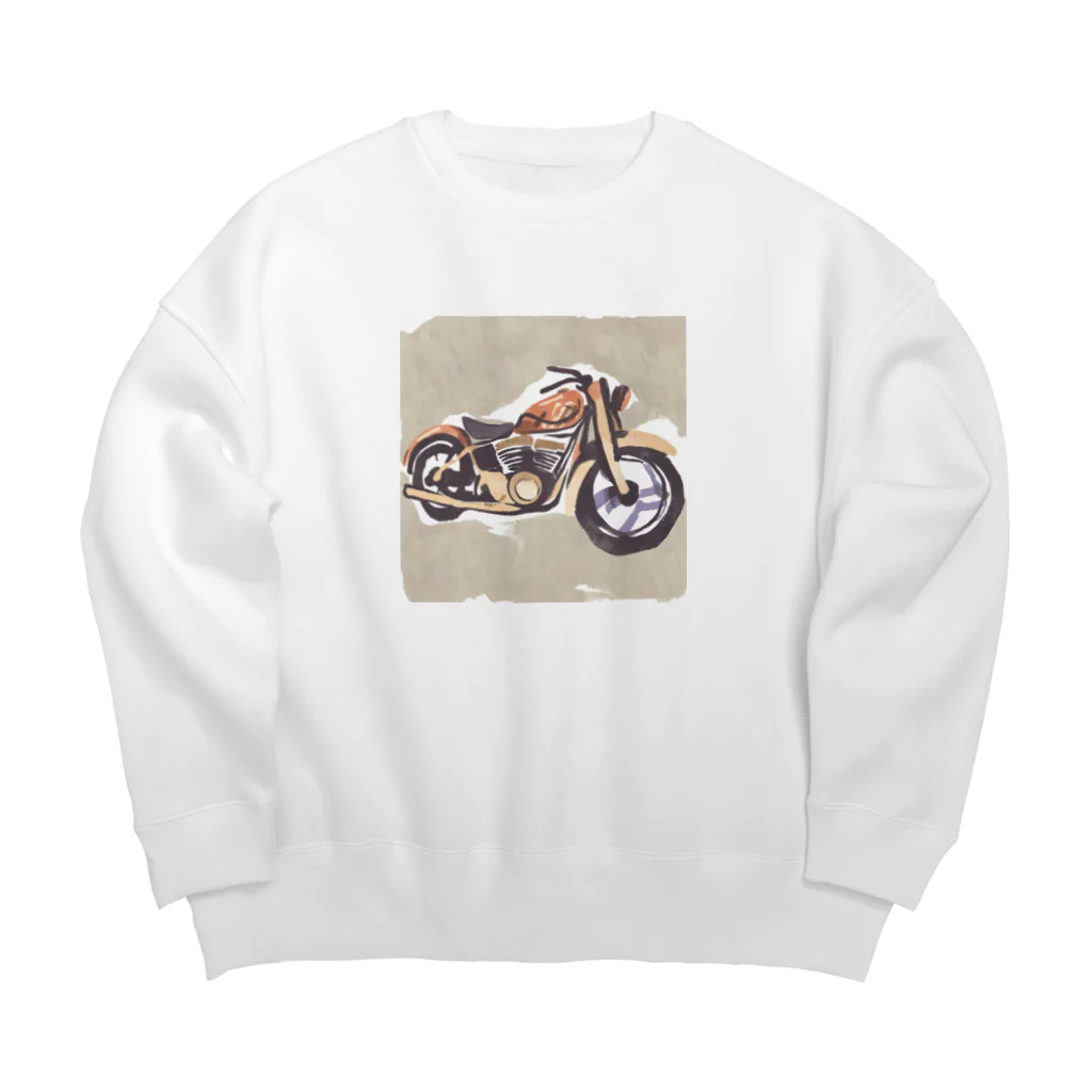 TILUのMotorcycle Big Crew Neck Sweatshirt