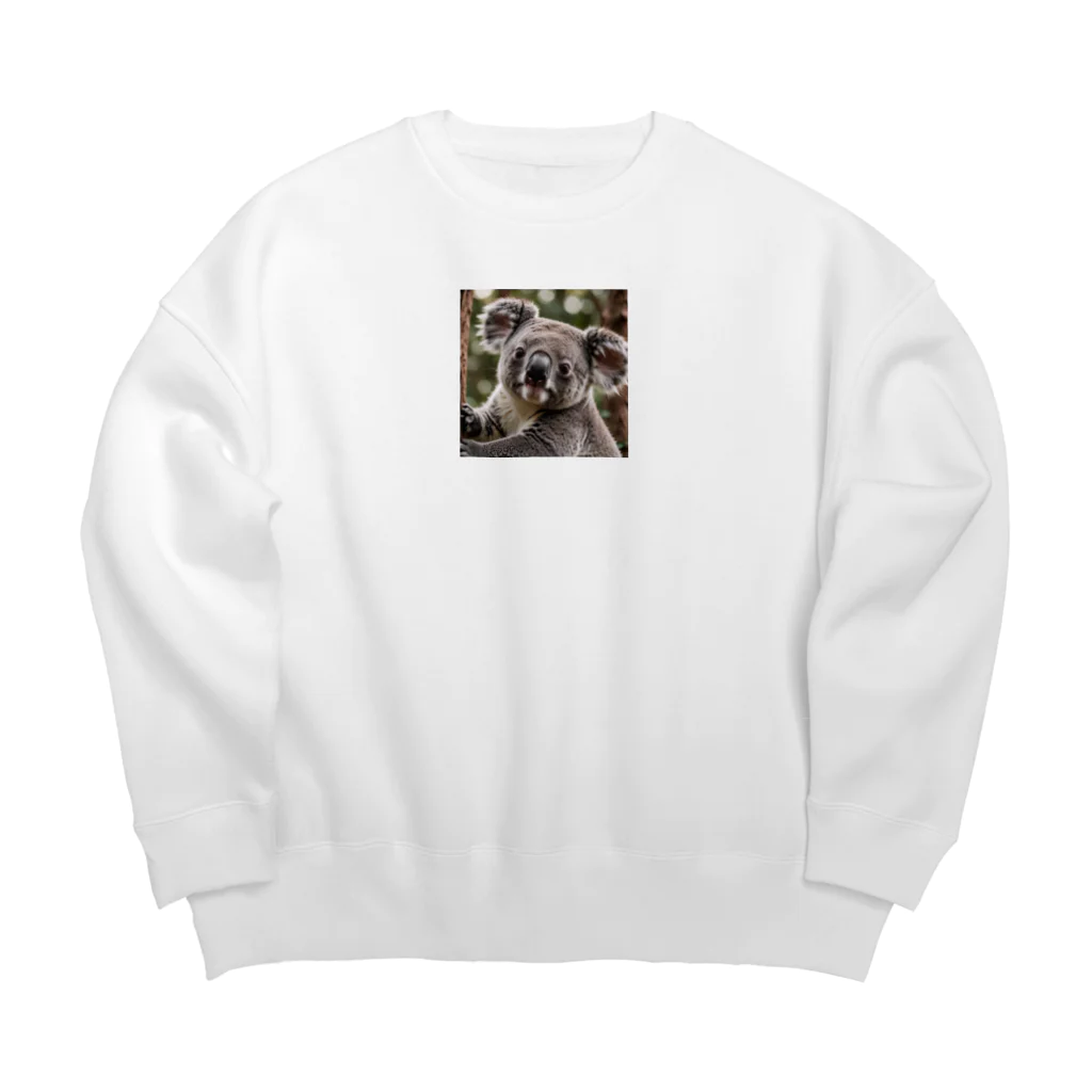 popchokobiのコアラ Big Crew Neck Sweatshirt