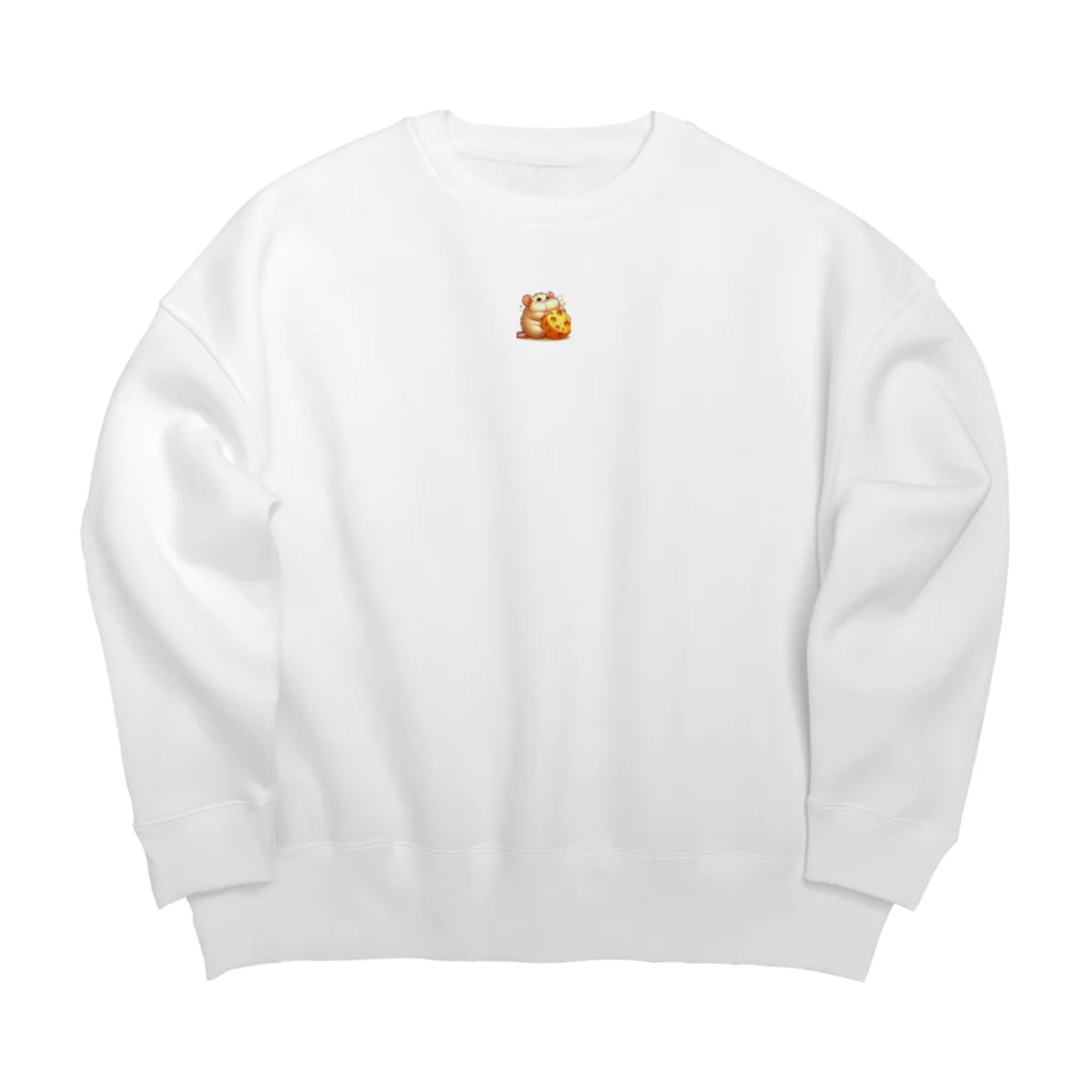 kyokingのでぶっちょネズミ Big Crew Neck Sweatshirt