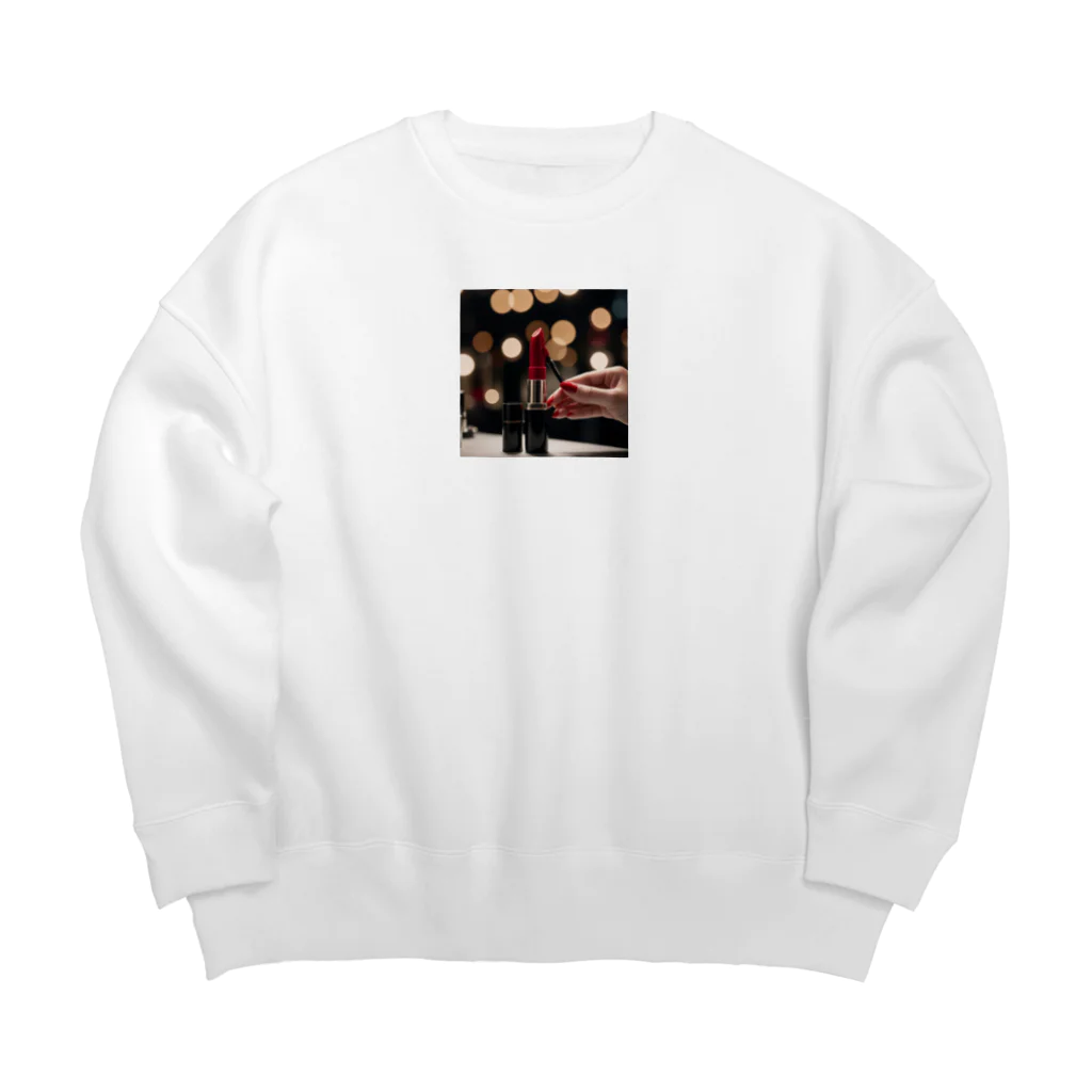 kyuamomoichiのレッドキス Big Crew Neck Sweatshirt